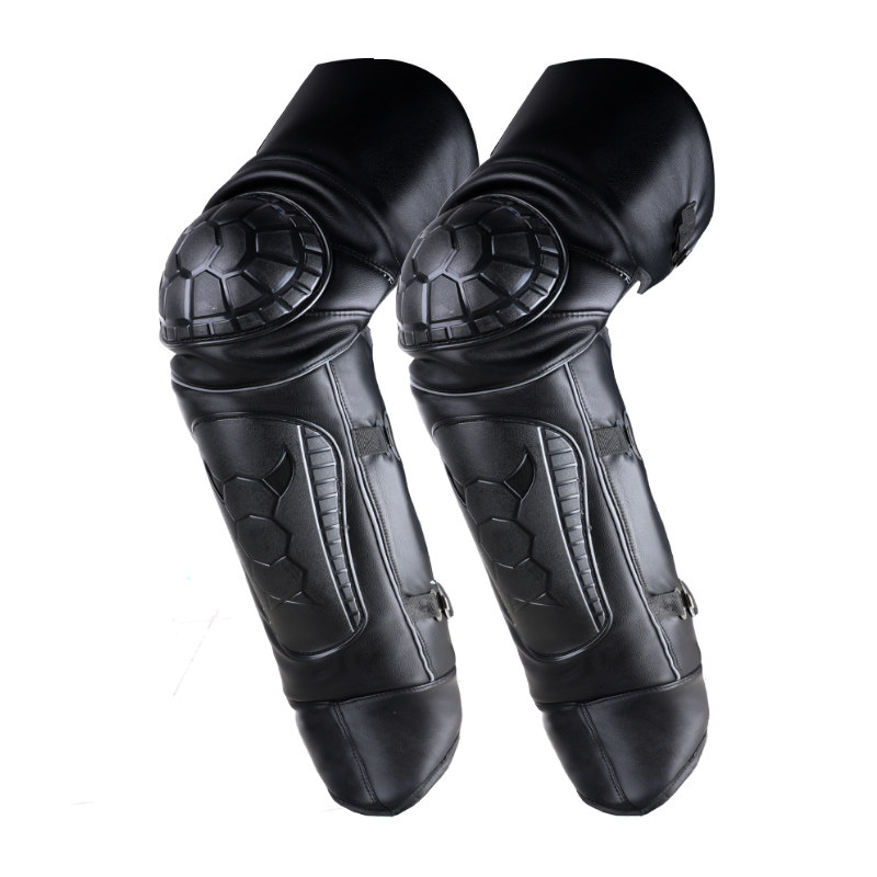 バイク ウェア 亀甲型硬質プロテクター付きオフロード用膝防護ガード