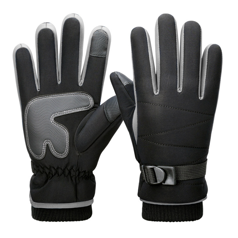 バイク ウェア 防風保温機能付き袖口調整可能バイク用グローブ