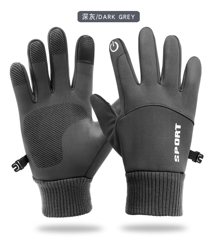 バイク ウェア 防風防寒滑り止め付きタッチパネル対応グローブ