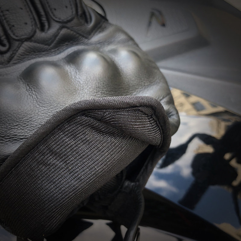 バイク ウェア 本革仕様ナックルガード付きライディンググローブ