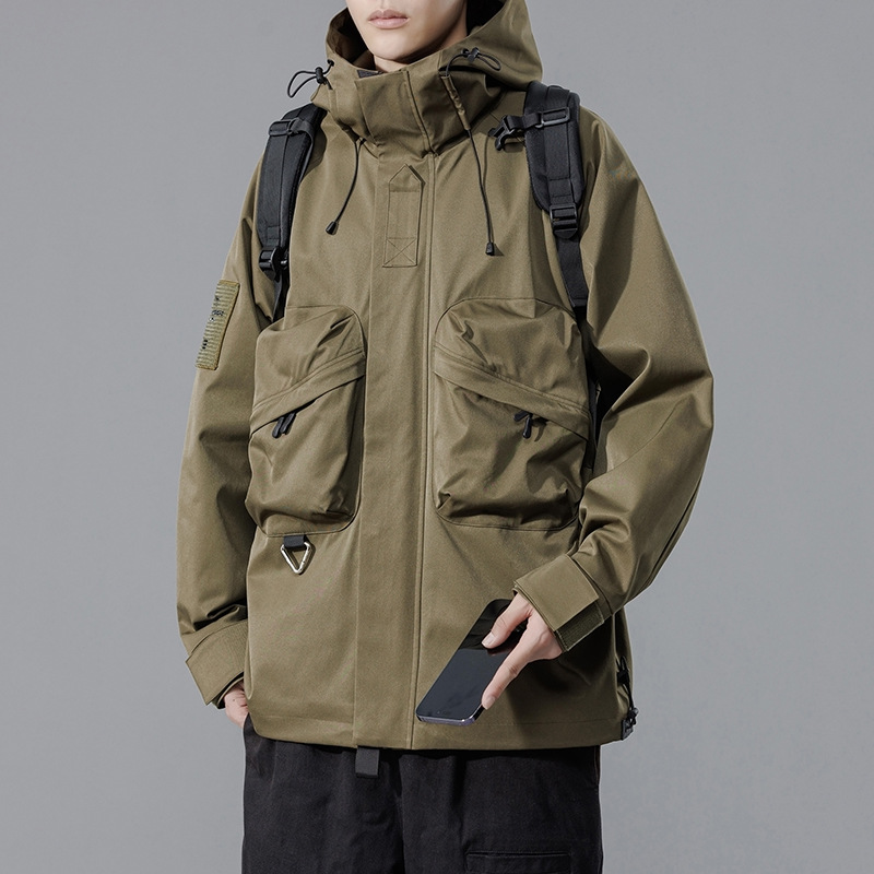 バイク ウェア 多機能防風撥水秋用バイク用フード付きライディングジャケット