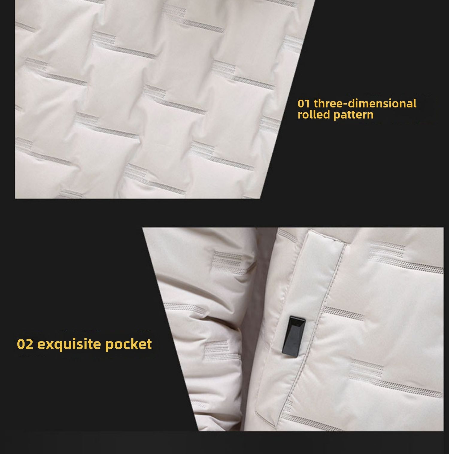 バイク ウェア 防風防寒フード付き冬用中綿キルティングジャケット