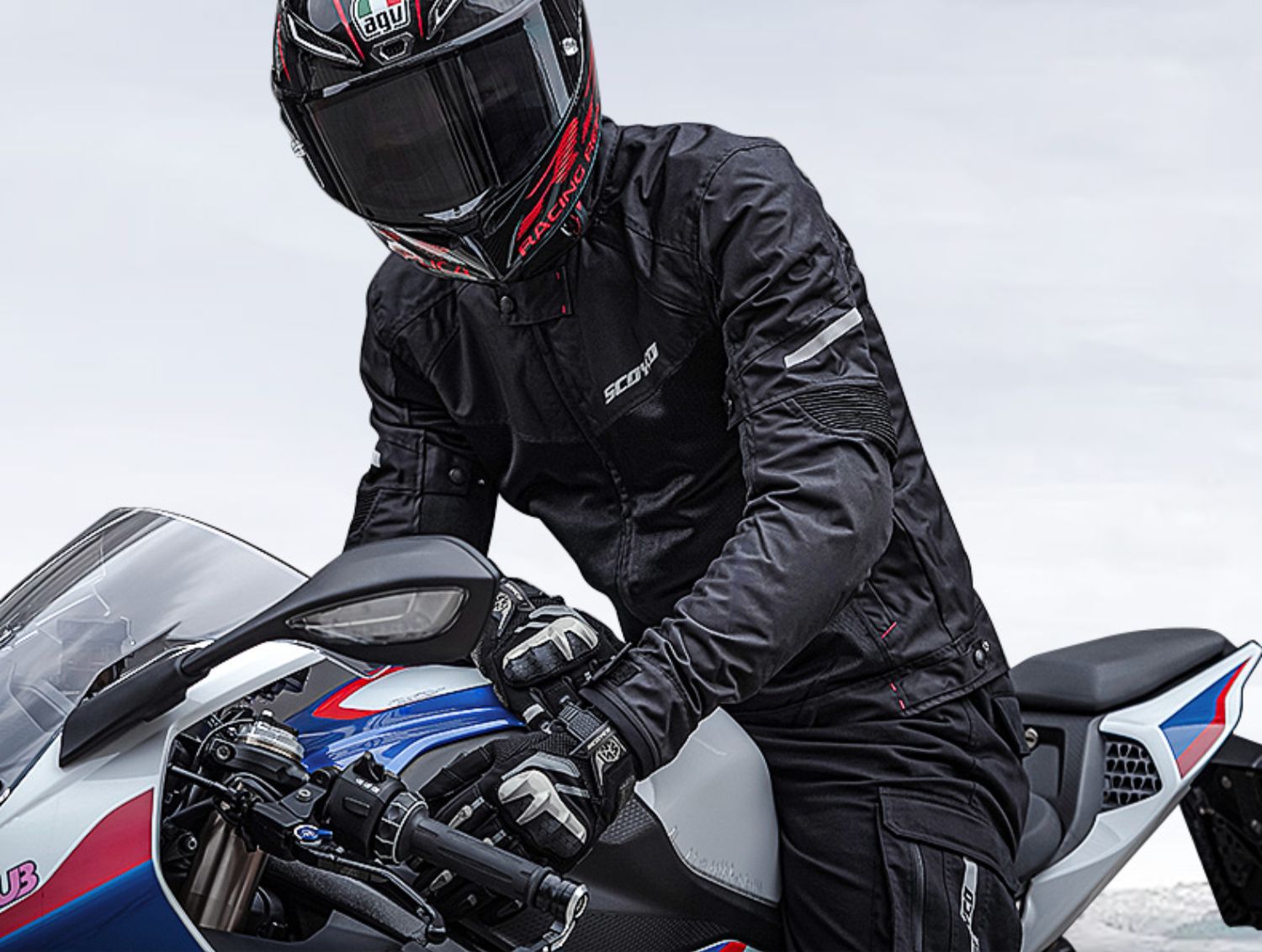 バイク ウェア 通気性抜群夏用メッシュライディングジャケット