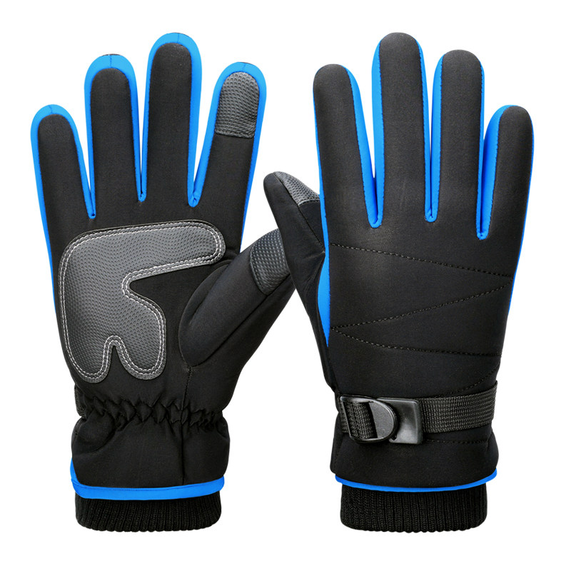 バイク ウェア 防風保温機能付き袖口調整可能バイク用グローブ