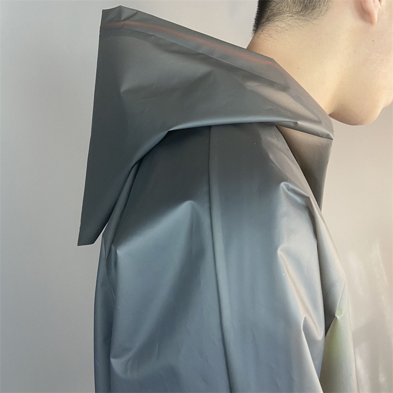 バイク ウェア 全身すっぽり防水ロングコート型レインポンチョ