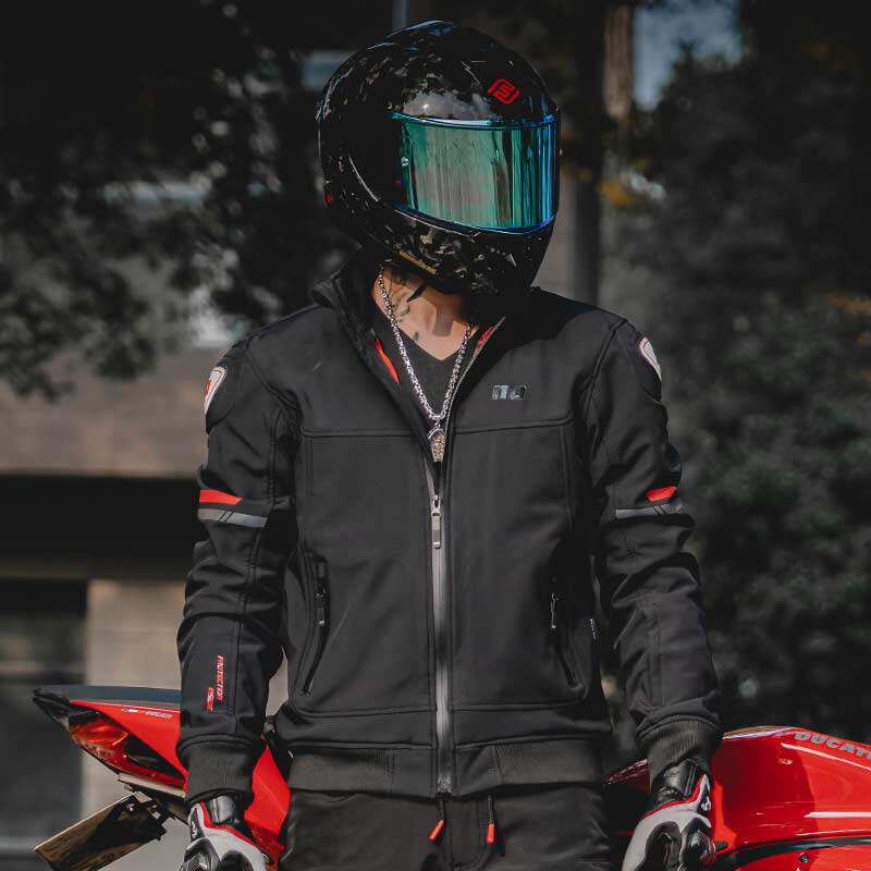 バイク ウェア 春風快適フルジップライディングジャケット