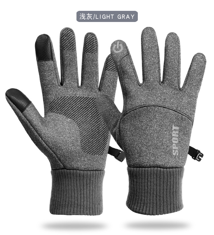 バイク ウェア 防風防寒滑り止め付きタッチパネル対応グローブ