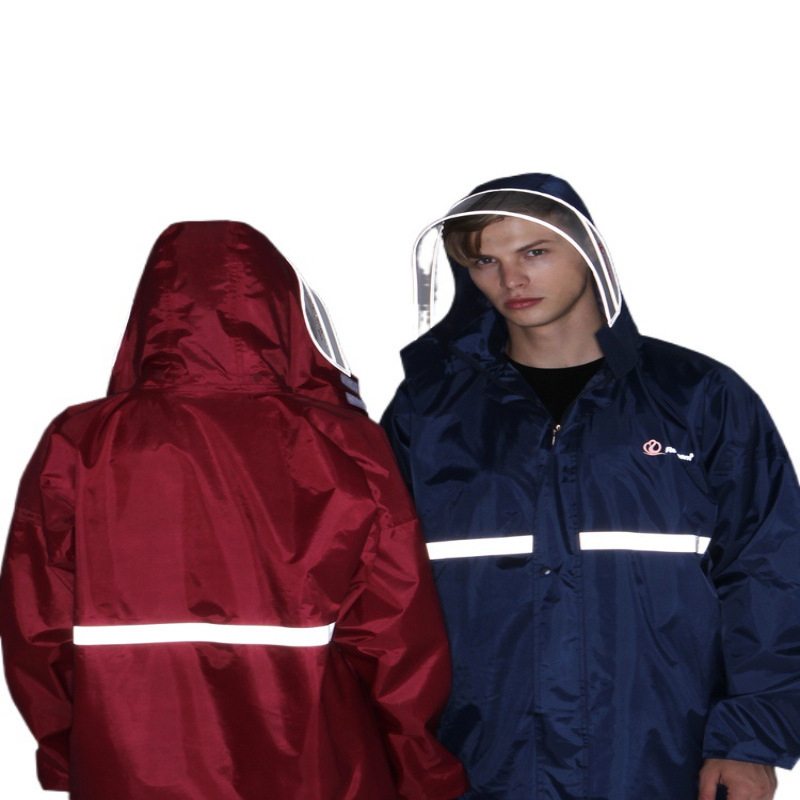 バイク ウェア 全天候対応二人乗り防水上下セット雨具