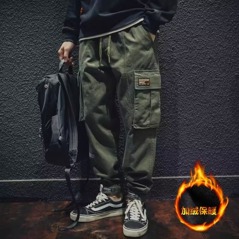 バイク ウェア 多機能裏起毛カーゴパンツ防風防寒仕様