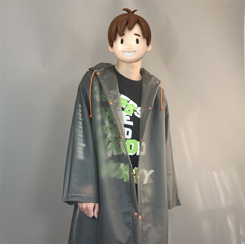 バイク ウェア 全身すっぽり防水ロングコート型レインポンチョ