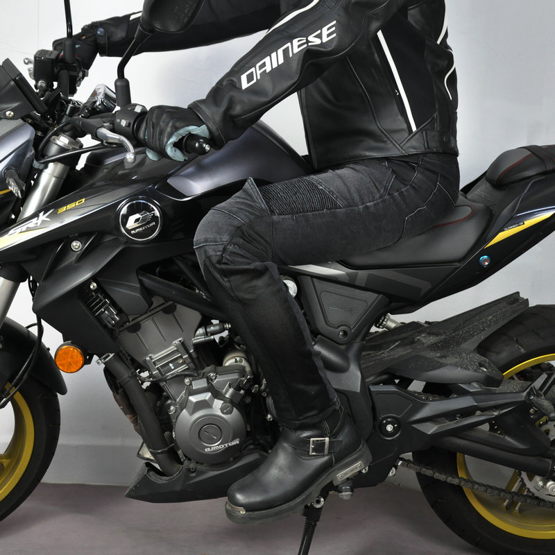 バイク ウェア 本格防護デニム風バイクライディングパンツ