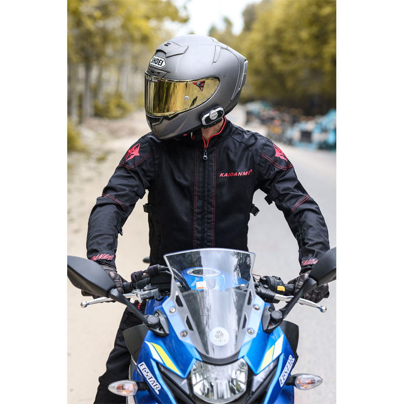 バイク ウェア 春風快適メッシュ切替ライディングジャケット