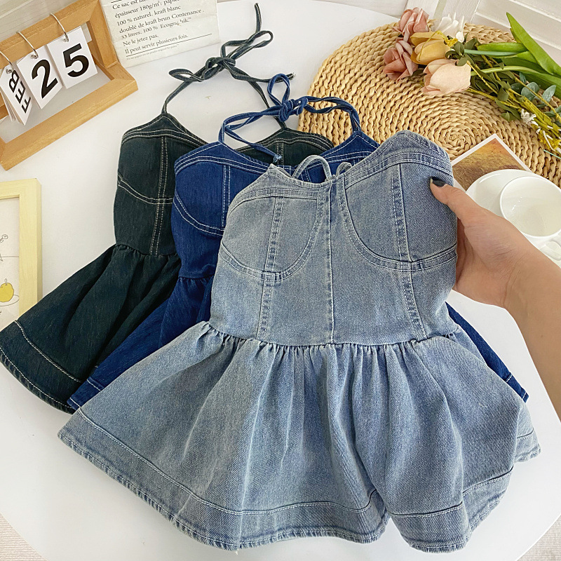 ビスチェ ステッチデザインキャミソール型　デニム