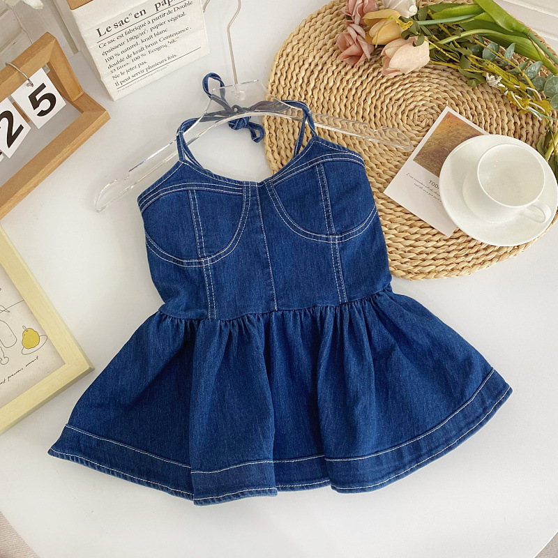 ビスチェ ステッチデザインキャミソール型　デニム