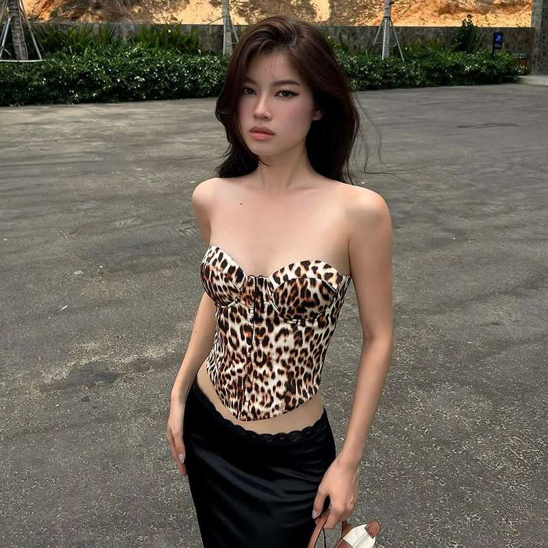ビスチェ　ヒョウ柄セクシービスチェ