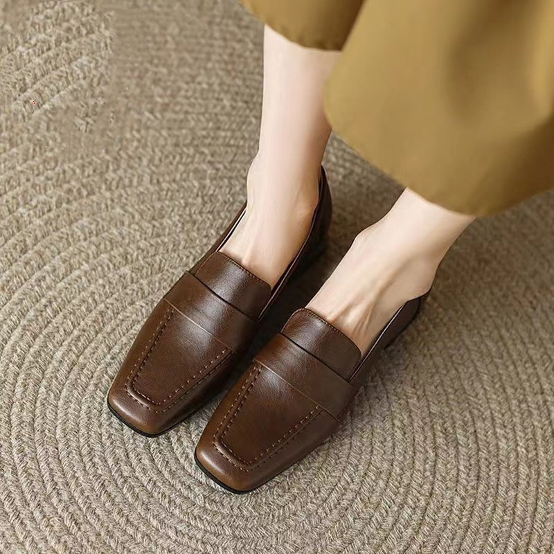 【レディース ローファー】チャンキーヒール ビジネス - 歩きやすい 安定感