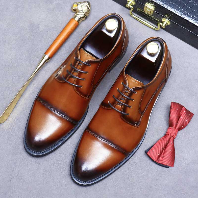 【機能性】シークレット革靴 - 身長アップ 快適