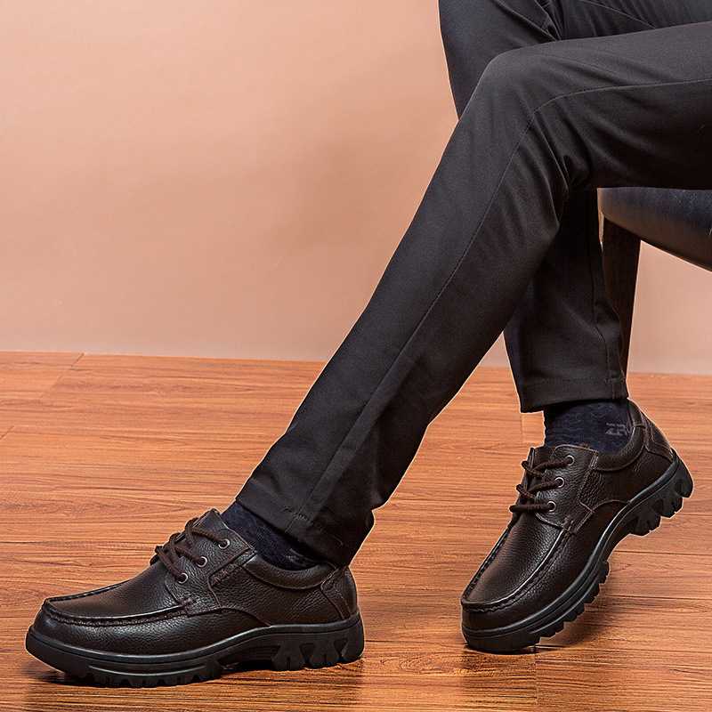 【本革】カジュアル ビジネスシューズ - オンオフ兼用