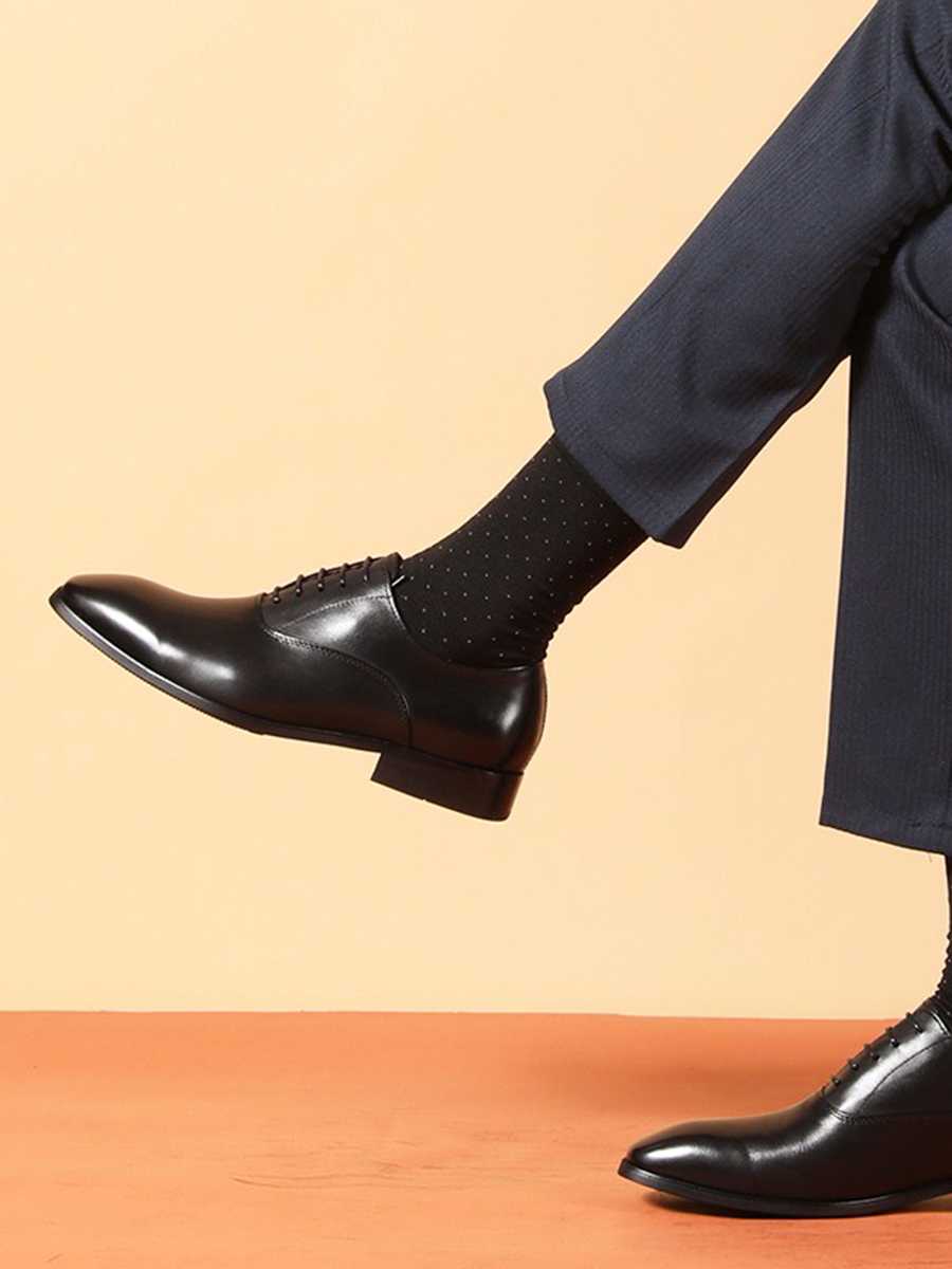 【インヒール】本革ビジネスシューズ - 身長アップ