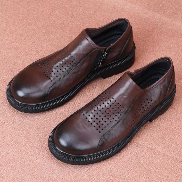 【爽風パンチング】革靴 メンズ - 通気性抜群の夏用シューズ