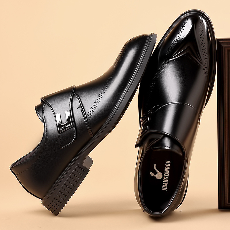 【満足度No1】モンクストラップ 装飾穴 本革 紳士靴 - デザイン性 通勤 格安