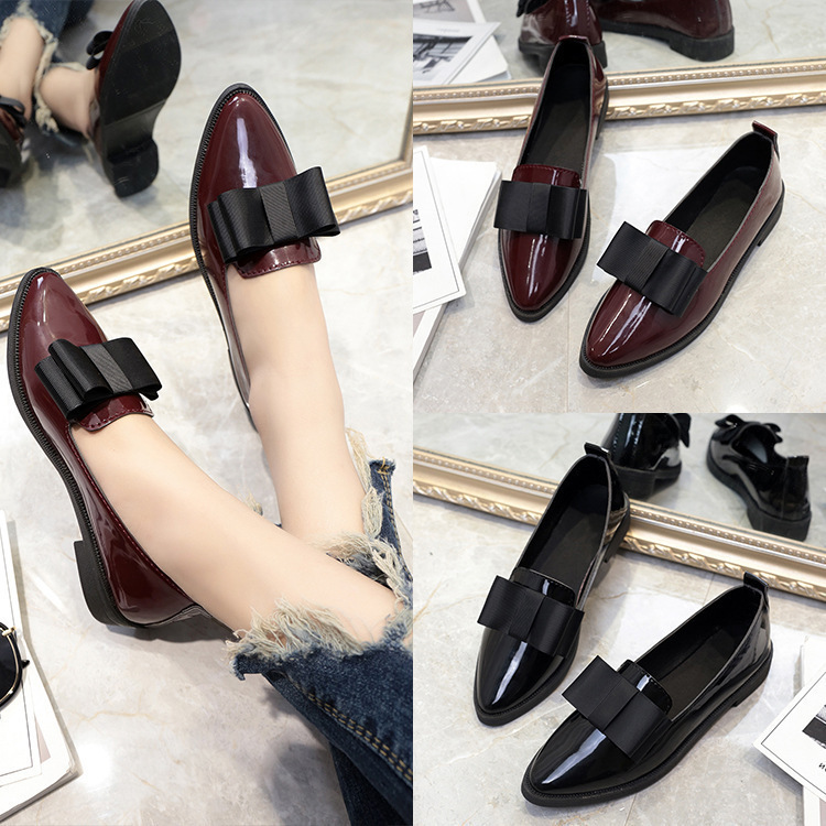 【レディース パンプス】ポインテッドトゥ リボン付き - 通勤に最適 痛くない