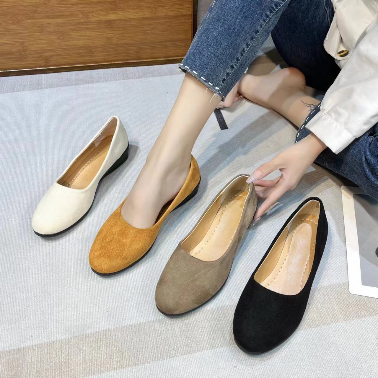 シンプル楽ちん通勤パンプス