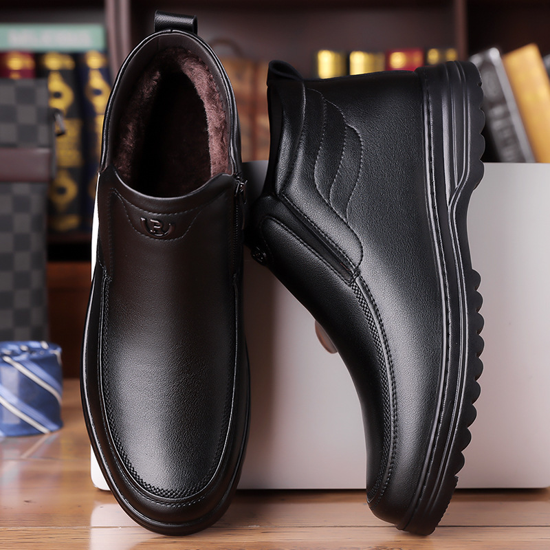 【防寒】裏起毛 サイドゴア ブーツ - 防水 中綿 暖かい