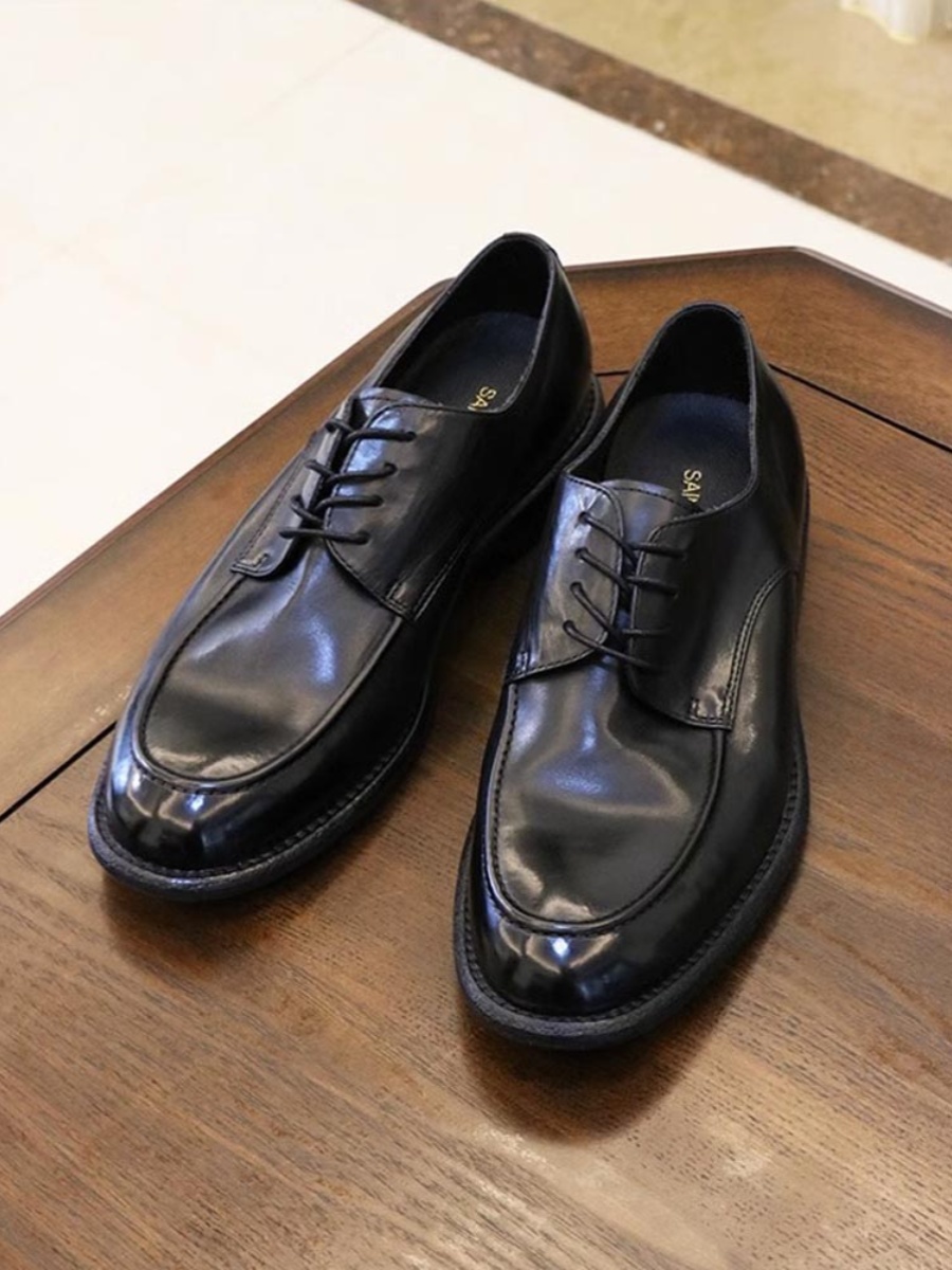 手作り本革ビジネスシューズ デルビー