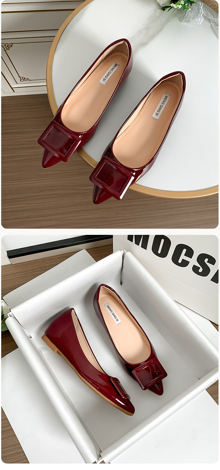 クラシカル バックル パンプス