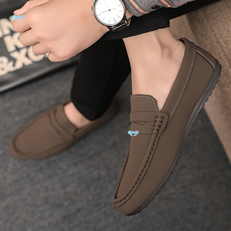 【運転】ドライビングシューズ 柔らか素材 - 軽量 スリッポン