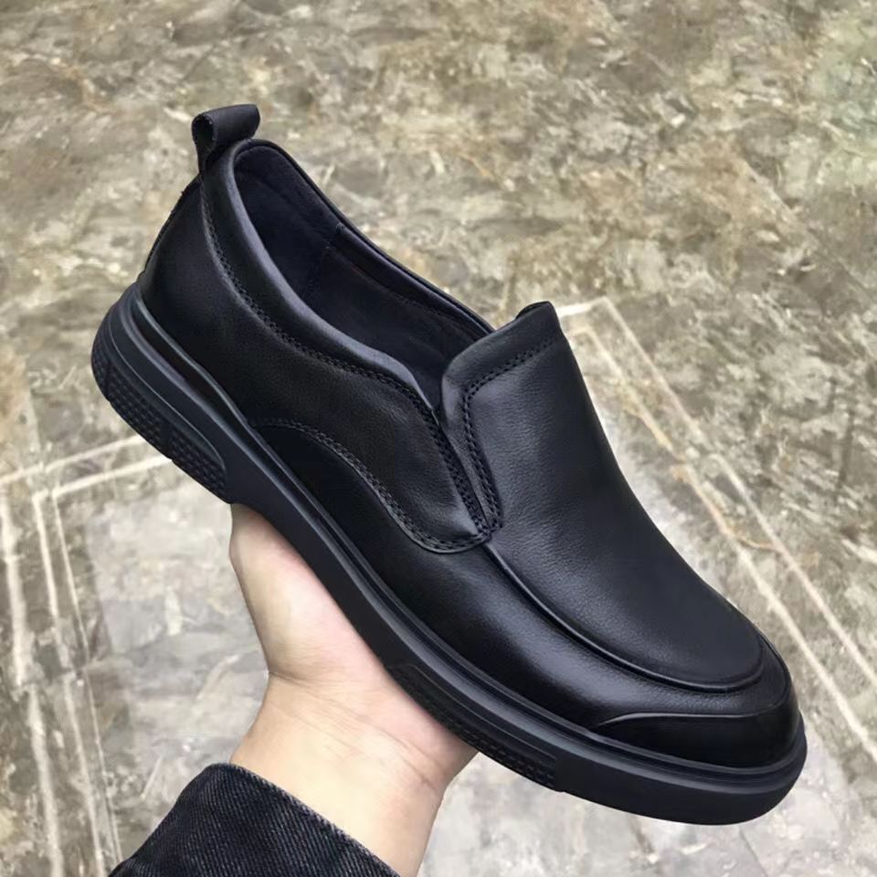 上質革素材軽量スリッポン