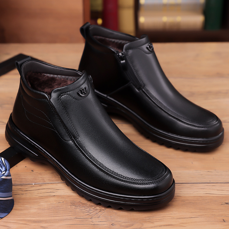 【防寒】裏起毛 サイドゴア ブーツ - 防水 中綿 暖かい