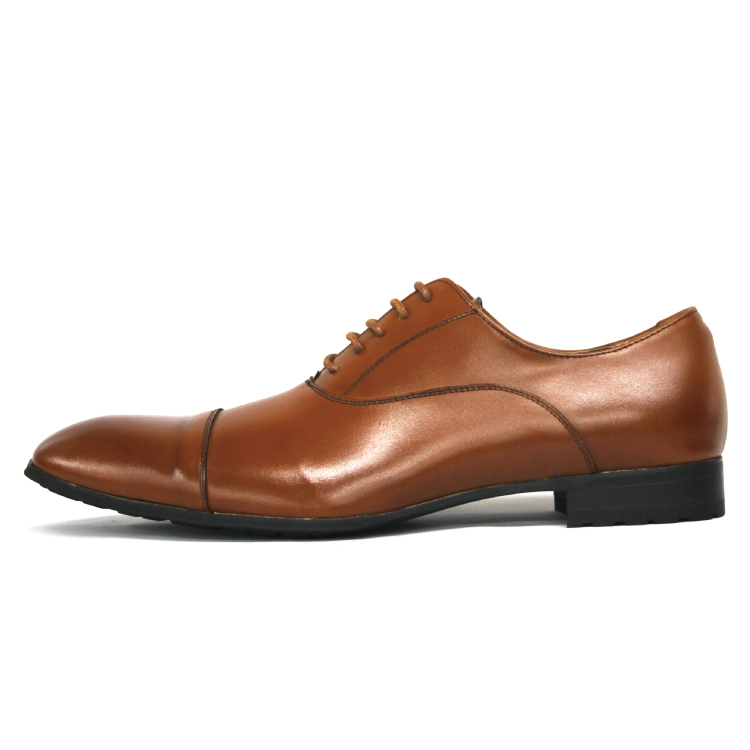 ビジネスシューズ メンズ日本製本革内羽根式革靴茶色