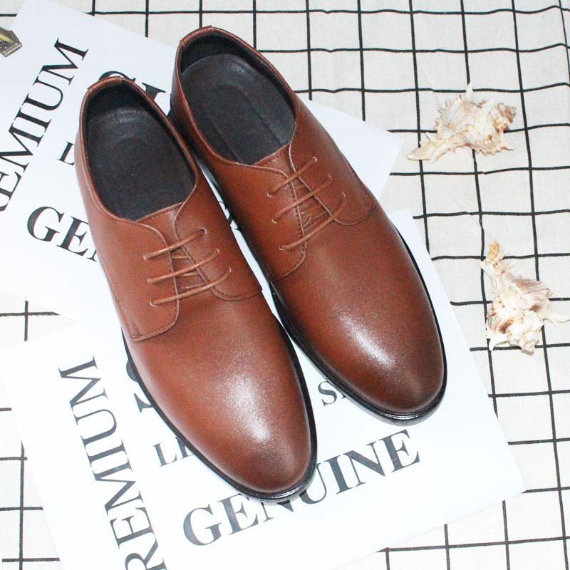 【就活・冠婚葬祭】本革プレーントゥ 紐靴 メンズ向け 外羽根式 紳士靴 - 安い 定番