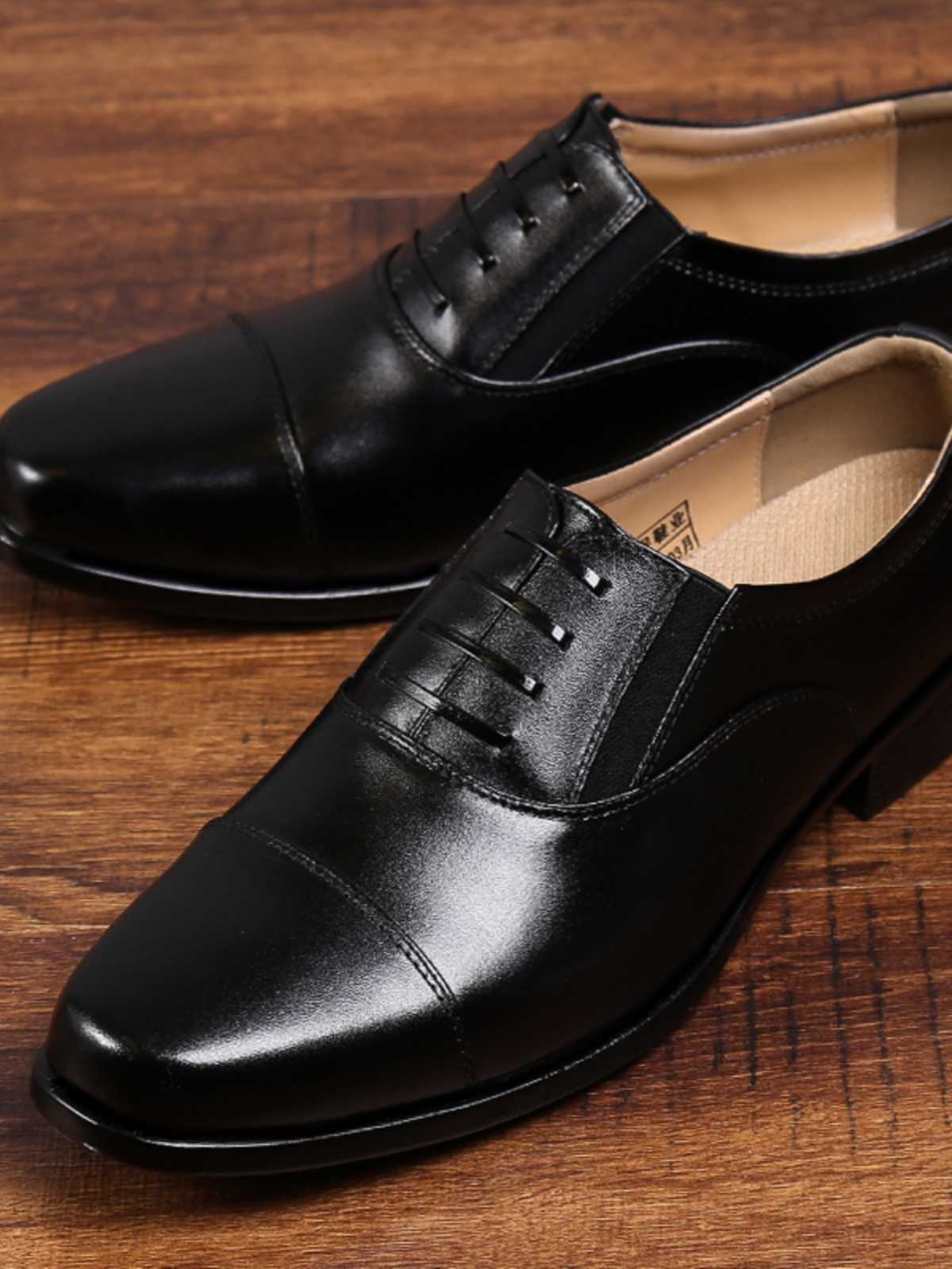 黒靴 黒靴 正統派ストレートチップ紳士靴