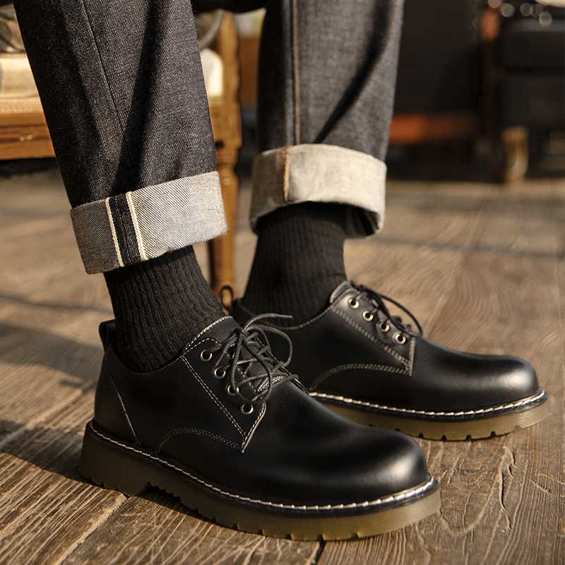 黒靴 職人仕立て カジュアル革靴