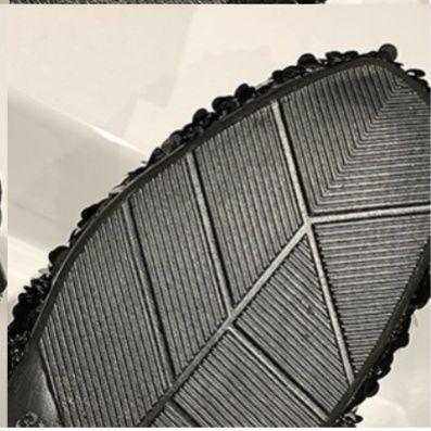 黒靴 黒スパンコール スリッポン レディース フラットパンプス 2024新作