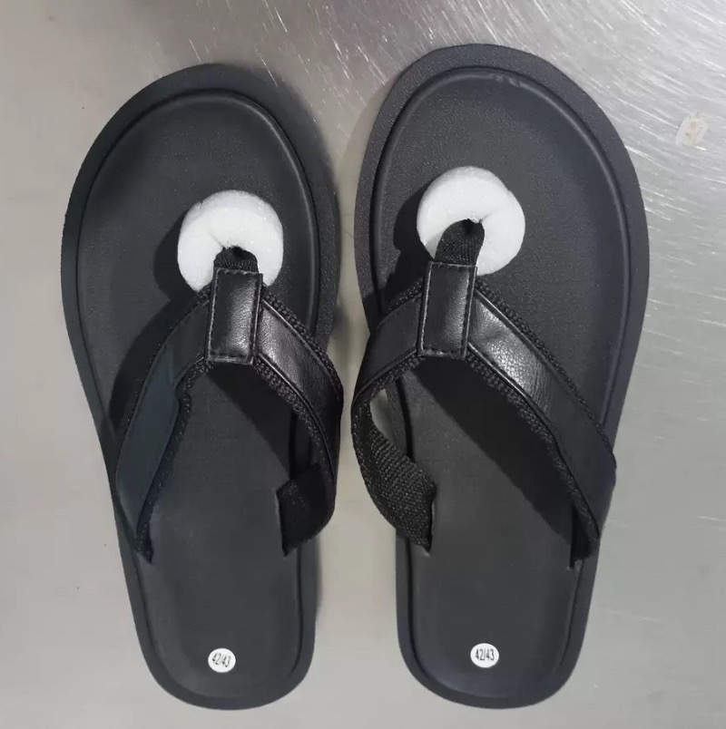 黒靴 男女兼用 合成皮革 黒色草履サンダル