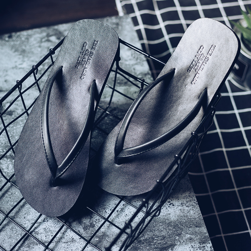 黒靴 痛くない無地ビーチサンダル 疲れにくい男女兼用リゾートサンダル