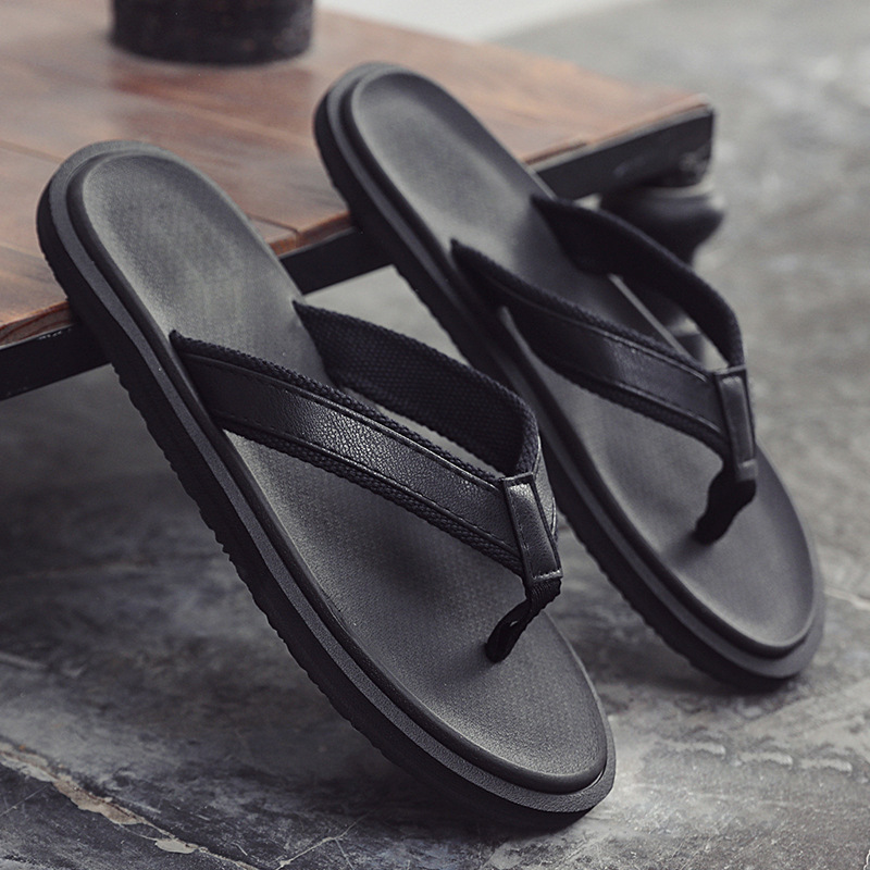 黒靴 男女兼用 合成皮革 黒色草履サンダル