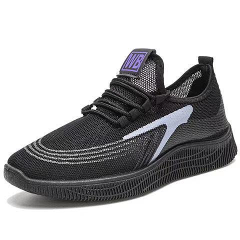 黒靴 軽量通気性抜群運動靴