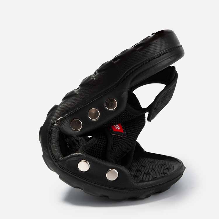 黒靴 黒色軽量サンダル 男性用 通気性抜群 滑り止め付き アウトドア対応