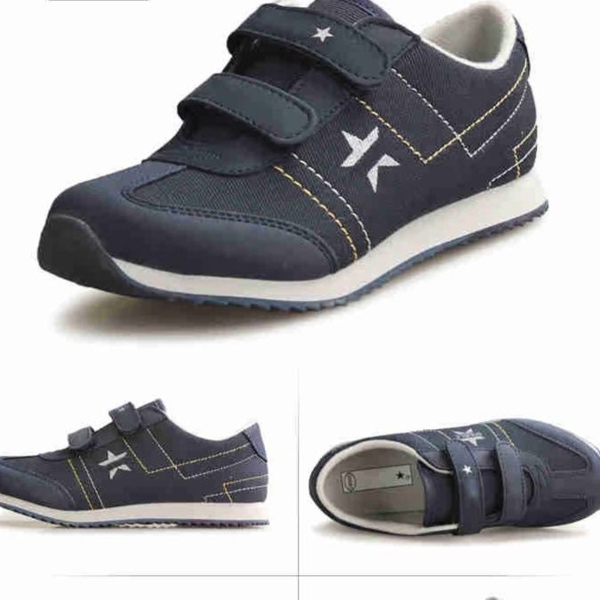 黒スニーカー 軽量透気面ファスナー式カジュアル運動靴