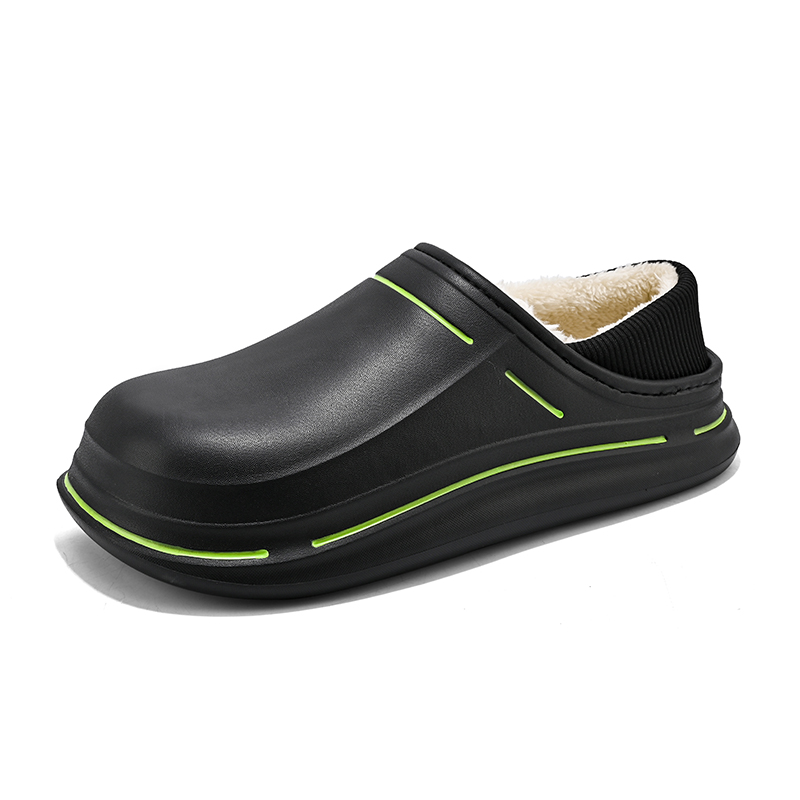 黒スニーカー 厚底プラットフォーム軽量履きやすいサンダル風