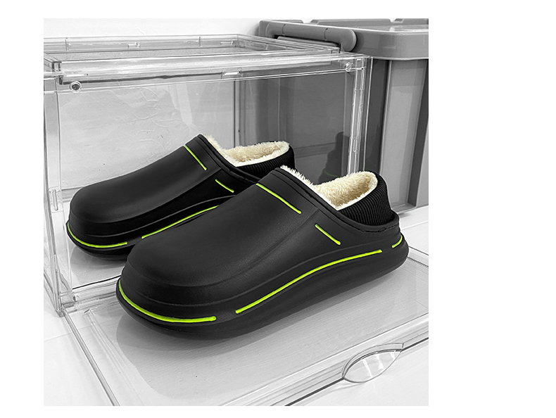 黒スニーカー 厚底プラットフォーム軽量履きやすいサンダル風