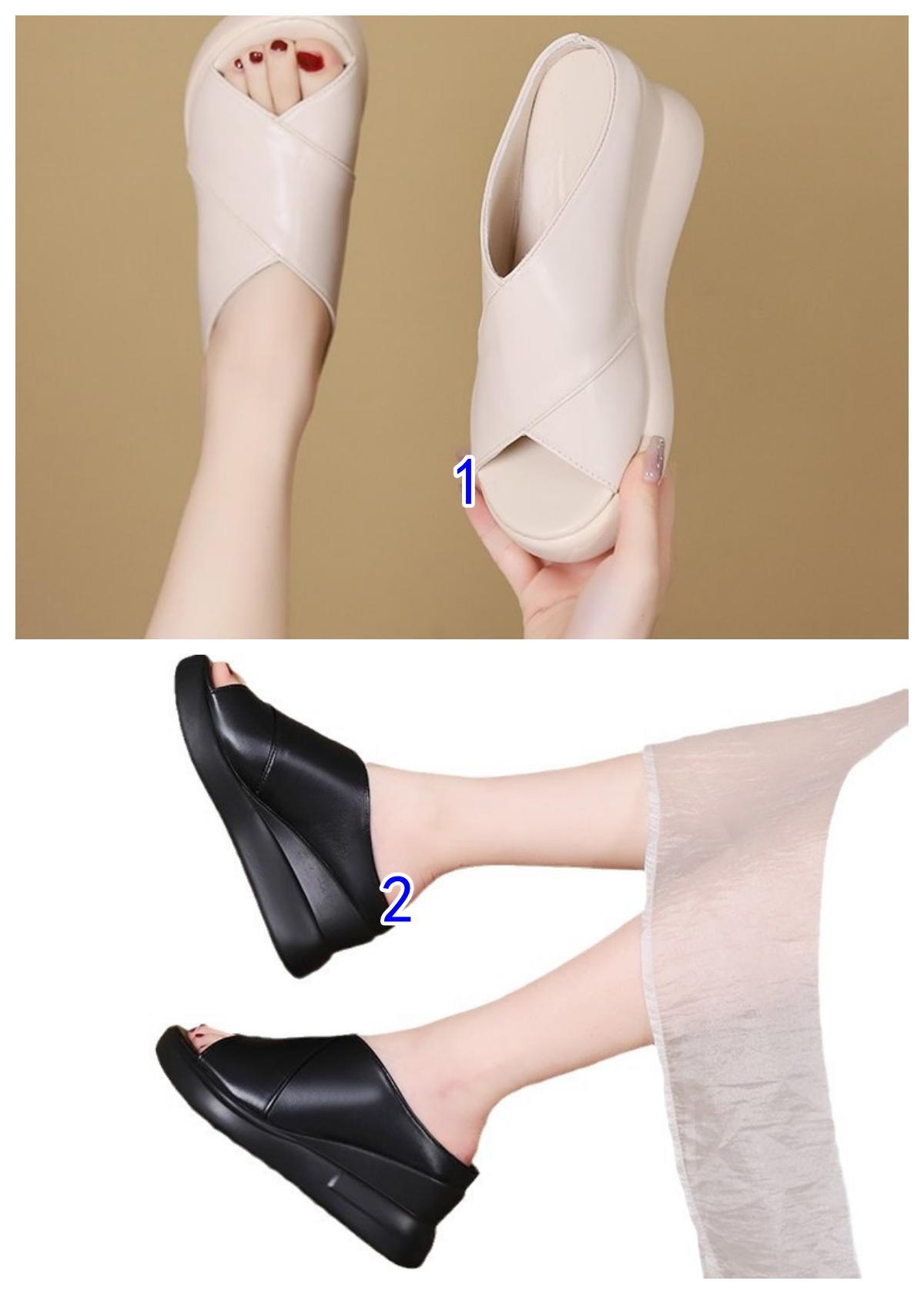 黒スニーカー 厚底ウェッジサンダル 韓国風 クロスベルト