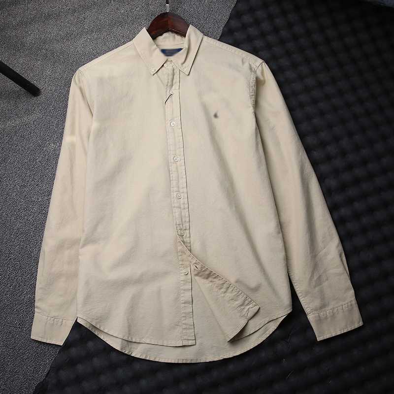 黒シャツ なめらかコットン ベーシック長袖シャツ