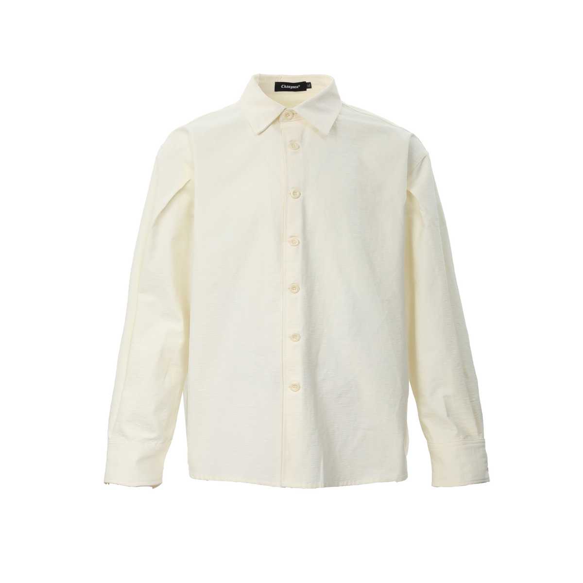 黒シャツ コットンレギュラーシンプルシャツ