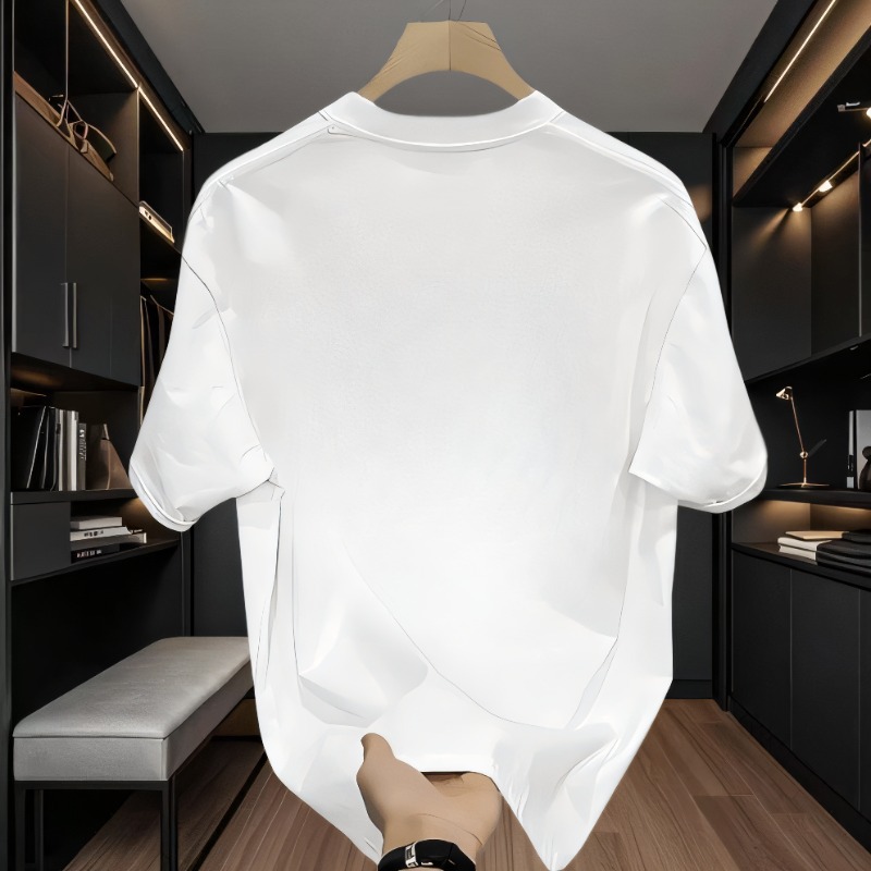 白Tシャツ カラフルマークコットン半袖